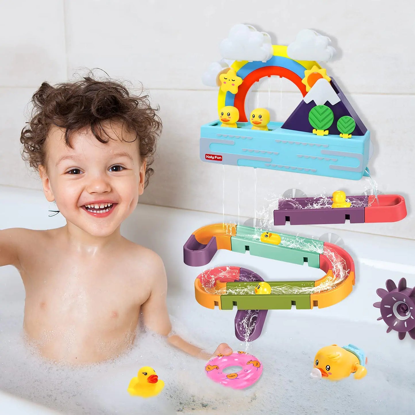 Quack Splash Duck & Slide Bath Toy