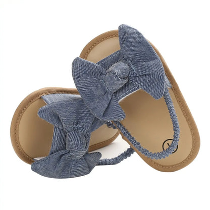 2020 Baby Girls Bow Knot Sandals: Summer Soft Sole Princess Shoes