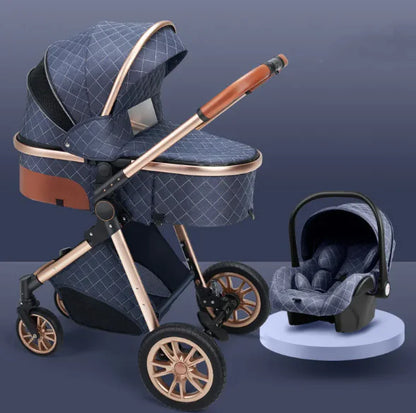 Stylish High View Stroller Lightweight Folding