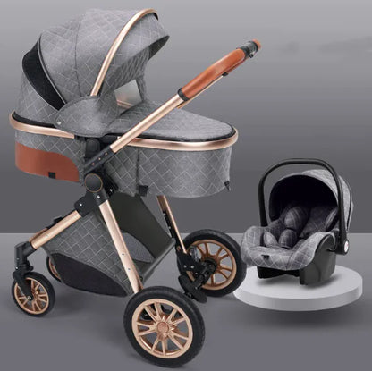 Stylish High View Stroller Lightweight Folding