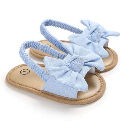 2020 Baby Girls Bow Knot Sandals: Summer Soft Sole Princess Shoes